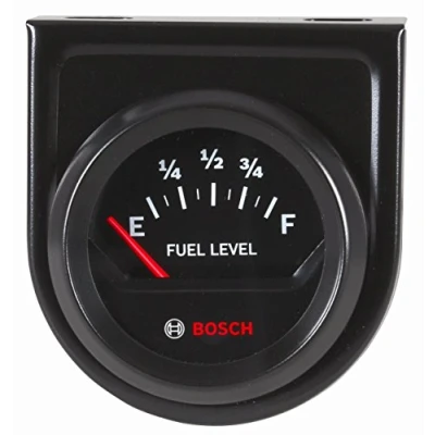Image of BOSCH SP0F000056 Style Line 2&quot; Fuel Level Gauge Electric (Black Dial Face, Black Bezel)