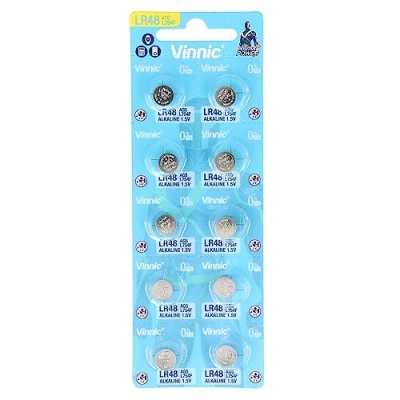 Image of VINNIC BOTON ALKALINE AG5 L754F LR48 BLISTER BATTER*10