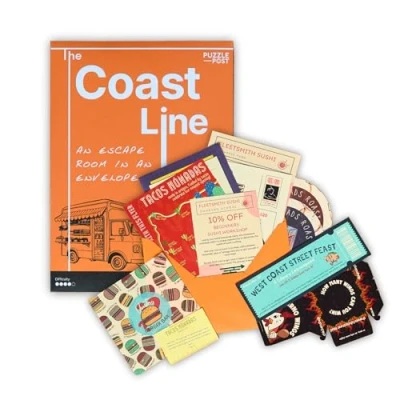 Image of Personalised Escape Room Game The Crack Code To Reveal Message Real Life Puzzle Mystery Coast Line