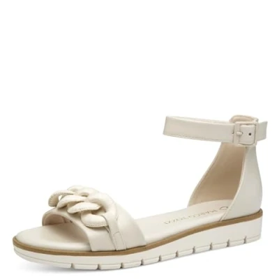 Image of Marco Tozzi Sandals, Women&#039;s, Size: 6, Cream shoes