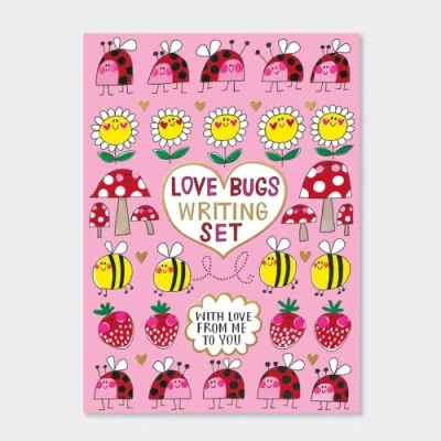 Image of Rachel Ellen Writing Set Wallet Stationery Love Bugs Theme WS51