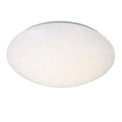 Image of Briloner Leuchten LED ceiling light with starry décor, lamp colour: neutral white, D: 28 cm, 12W, 1200 Lumen, Metal, built in, 12 W, x 9.5 cm