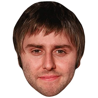 Image of James Buckley (Stubble) Celebrity Mask, Flat Card Face, Fancy Dress Mask