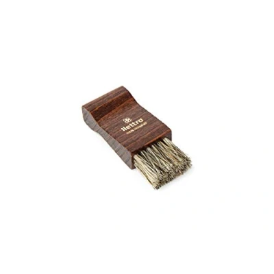 Image of Lettro Shoe Polish Applicator Brush, Wooden Brush Ideal to Apply Cream and Wax on Leather Shoes Boots, Care Small Horsehair