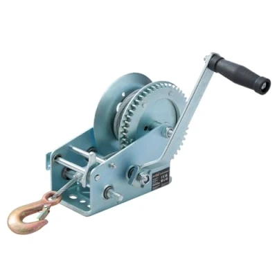 Image of KATSU Tools Heavy Duty Hand Winch 3500lbs 1587kg Capacity with 10m Steel Cable, 2 Speed Gear System, Manual Trailer Winch, for Car Caravan Boat Truck SUV Recovery 325934