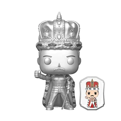 Image of Funko Queen King Freddie Mercury Platinum Exclusive Pop! with Pin 184