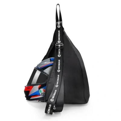 Image of Motorcycle Helmet Bag, Moman B1 Motorbike Backpack Reflective Large Capacity Storage Shoulder Bag Accessories for Travel Riding Cycling Bicycle Basketball