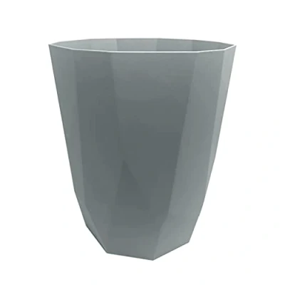 Image of M1SS Plastic Waste Paper Bin Rubbish Basket Storage For High Class Hotels, Home and Office 8L Litre Grey