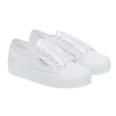Image of Superga Unisex Trainers, Size: 395, Total white shoes