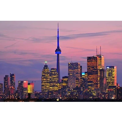Image of znwrr Cn Tower DIY 5D Diamond Painting by Number Unique Kits Home Wall Decor Crystal Rhinestone Cross Stitch 50x60cm