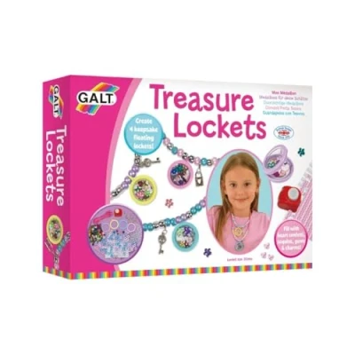 Image of Galt Toys Treasure Lockets, Keepsake Jewellery Kit for Children