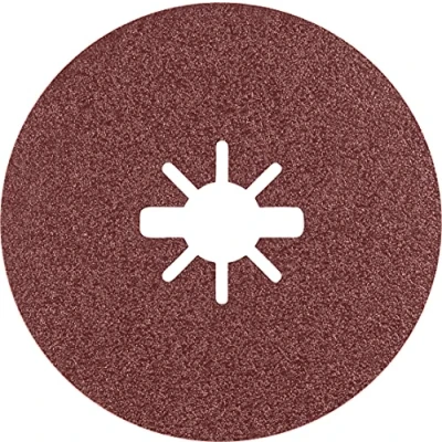 Image of Bosch 25x EXPERT R781 Prisma Ceramic X LOCK Fibre Discs (for Steel, Stainless steel sheets, Ø 115 mm, Grit 80, Professional Accessory Small Angle Grinder)