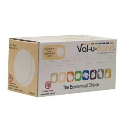 Image of CanDo Val u Band 6 yd Peach Latex Free alternative to dumbbells