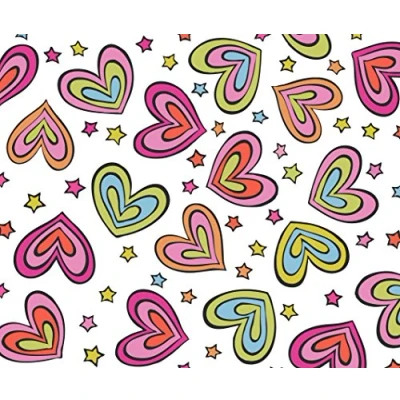 Image of Rainbow Hearts Cloth Microfibre Cleaning (x5)