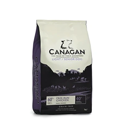 Image of Canagan free run Chicken Light / Senior Grain Dog Food 2kg