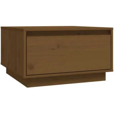 Image of vidaXL Coffee Table Honey Brown 55x56x32 cm Solid Wood Pine