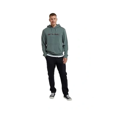 Image of Animal Driver Mens Organic Hoodie Breathable Top in Cotton with Adjustable hood &amp; Soft Lining For Spring, Summer, Beach Outdoors Khaki
