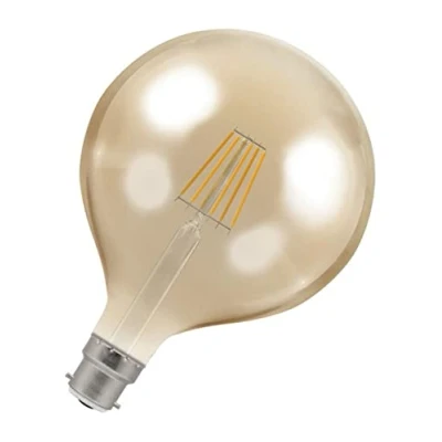 Image of Crompton LED Globe G125 Filament Antique 7.5W Dimmable 2200K BC B22d