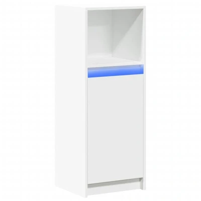 Image of vidaXL Sideboard with LED White 38x34x100 cm Engineered Wood