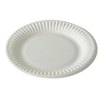Image of Deli Supplies 1000 x 6 Round White Paper Plates Disposable 15cm Great for Parties Plate