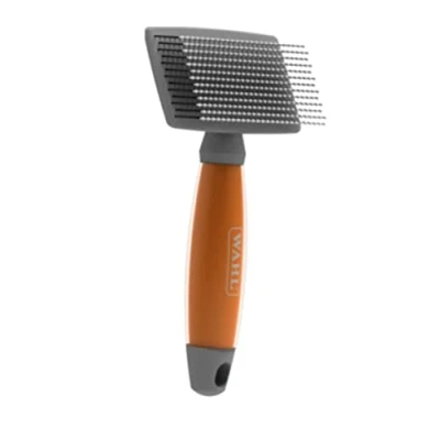 Image of Wahl Large Nylon Slicker Brush, Professional Grooming Pet Brush for Dogs and Cats, Tools Pets, Brushes Long Short Haired Animals, Gel Handle