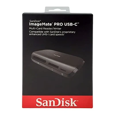 Image of SanDisk ImageMate PRO USB C Multi Card Reader/Writer works with SD and microSD cards (UHS II, UHS I, non UHS) CompactFlash