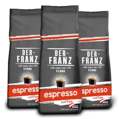 Image of Der Franz Espresso Coffee, whole bean, 3 x 500 g