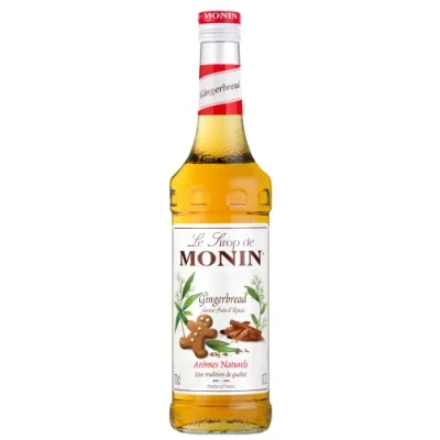 Image of MONIN Premium Gingerbread Syrup 700ml for Coffee and Cocktails. Vegan Friendly, Allergen Free, 100% Natural Flavours Colourings