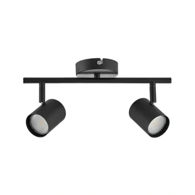 Image of ELC Binola spotlight in black, 2 bulb