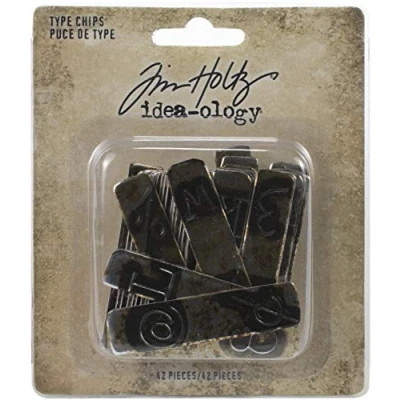 Image of Tim Holtz IDEA Ology Type Chips OLOG 42/PKG, One Size