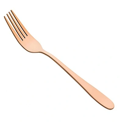 Image of Utopia Rio Cutlery Table Forks Pack of 12 Contemporary Cutlery, Modern Copper
