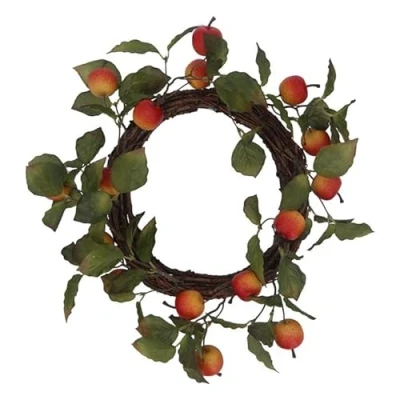 Image of Gisela Graham Apple &amp; Twig Wreath (40cm)