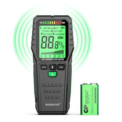 Image of Moisture Meters Damp Meter Wood Moisturer for Walls Firewood Drywall Concrete (MT28)