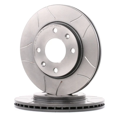Image of 1611841180, 424694, 4246A7, 424996 Brake disc BREMBO MAX LINE 09.9610.75 247mm 20,4mm 4 internally vented, slotted Coated PEUGEOT: 205 II Hatchback