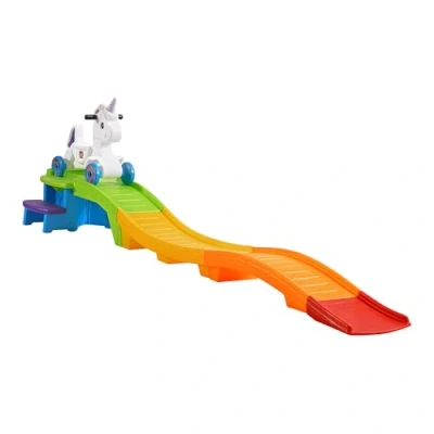 Image of Step2 Up &amp; Down roller coaster unicorn toy Children&#039;s with running car 118 inch for children