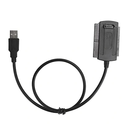 Image of USB to SATA Cable,USB 2.0 Hard Driver Adapter Compatible with 2.5/3.5in IDE and Support for Windows 2000/ME/XP/Vista/7/OS X