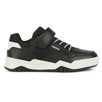 Image of Geox J Perth Boy E Sneaker, Black White, 10 UK Child