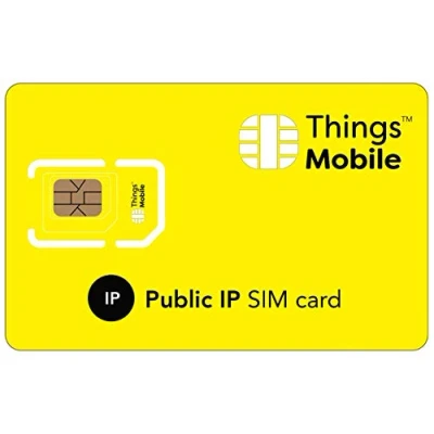 Image of IP PUBLIC SIM Card Things Mobile with Global Coverage and Multi Operator GSM/2G/3G/4G LTE Network, No Fixed costs, Expiration Date Competitive Rates, 10 Credit Included