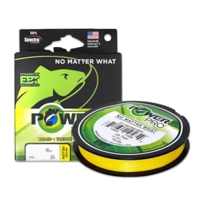 Image of Power Pro 21100100100Y Spectra Braided Fishing Line 10lb 100yd, Hi Vis Yellow, One Size