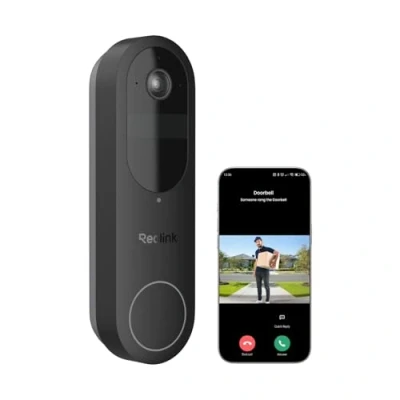 Image of Reolink 2K Battery Doorbell Camera Wireless, Video with 1:1 Head to Foot View, People/Vehicle/Package Recognition, 2.4/5GHz WiFi, 2 Way Audio, Call, Local Storage, No Monthly Fee
