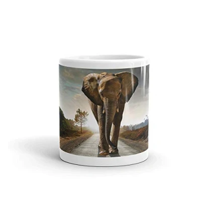 Image of DV Mugs Ltd Majestic Elephant Mug African Africa Animal Mum Sister Auntie Aunty #8240 (Mug)