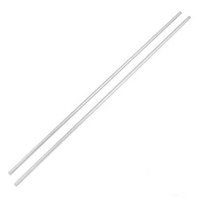 Image of 2pcs Linear Rod Straight Round Bearing Steel Cylinder Rail Shaft Stainless 8mm Diameter 600mm Length