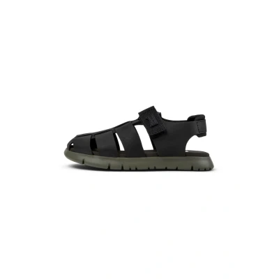 Image of Camper Oruga Unisex Sandals Schwarz for kids, Size: 7.5K, Leather and textile