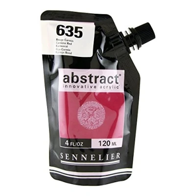 Image of Sennelier Abstract innovative acrylic 120ml 4oz Satin Carmine Red