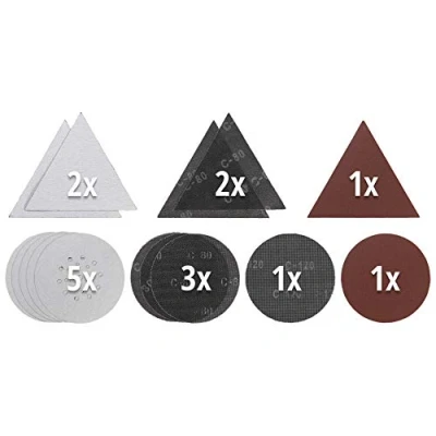 Image of kwb by Einhell Grille sanding discs set (diameter 225 mm, 15 pieces, suitable for drywall sanders TE DW X).