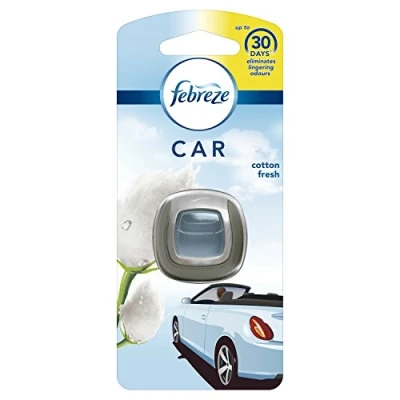 Image of Febreze Cotton Fresh Car Clip Air Freshener Pack of 6