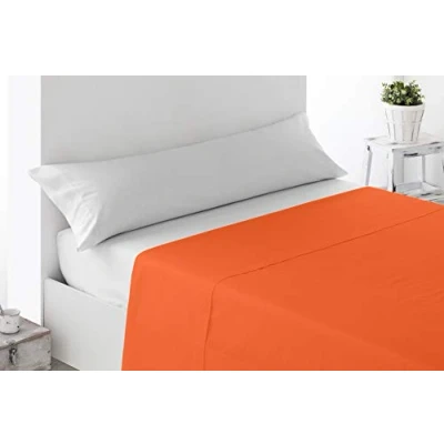 Image of Miracle Home Flat Sheet, Soft and Comfortable 135 cm orange