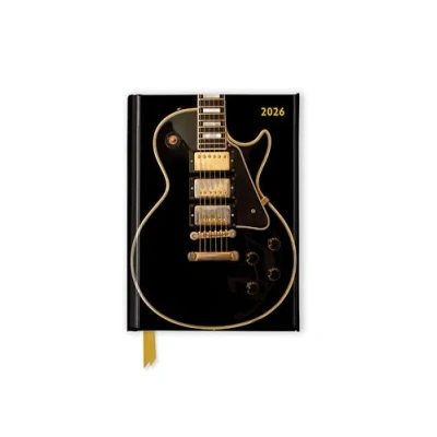 Image of Black Gibson Guitar 2026 Luxury Pocket Diary Planner Week to View