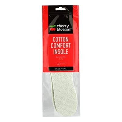 Image of Cherry Blossom Cotton Comfort Insole Breathable Insoles That Help to Prevent Sweaty feet Neutral