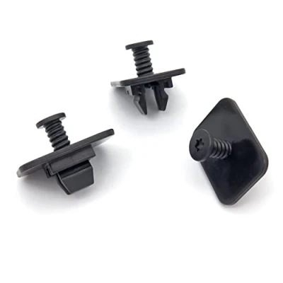 Image of VVO Fasteners Black Plastic Rear Bumper &amp; Trim Fastener Clips for Volkswagen Golf, Passat, Up, (Pack of 10)